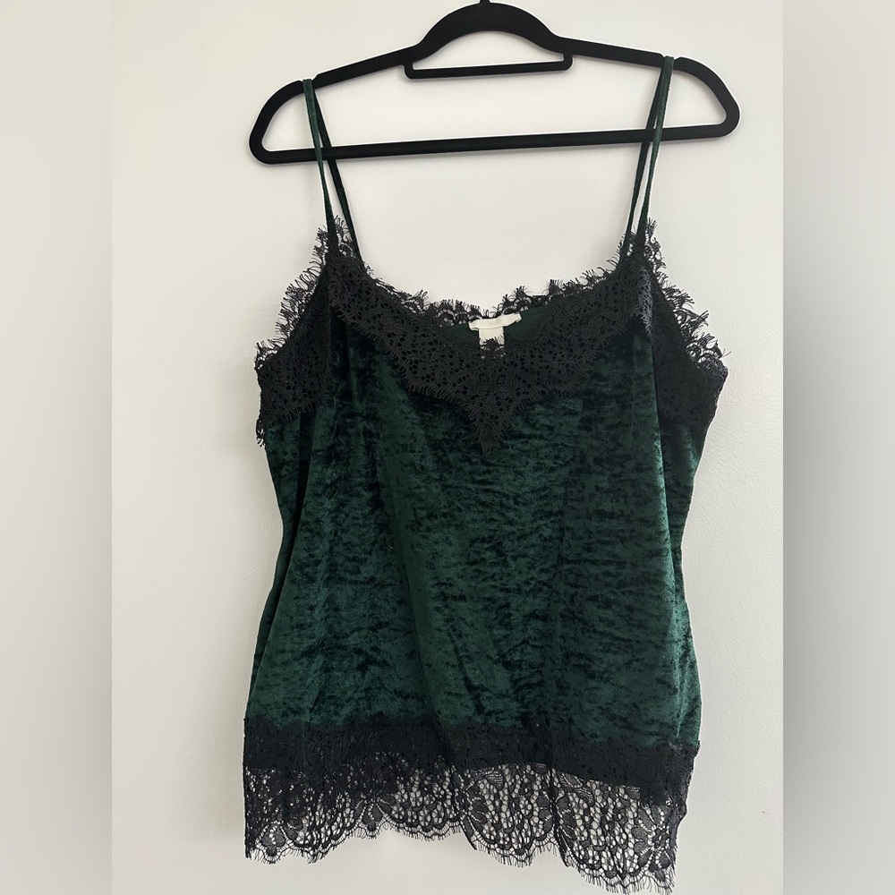 H&M Large Green and Black tank